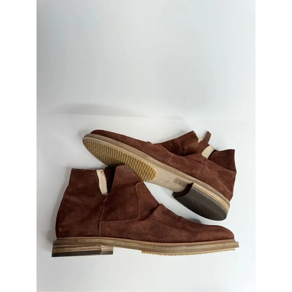 Kelsi Dagger Boots Size 10 Women’s Suede Upper Ruched Coffee Bean Brown Booties‎